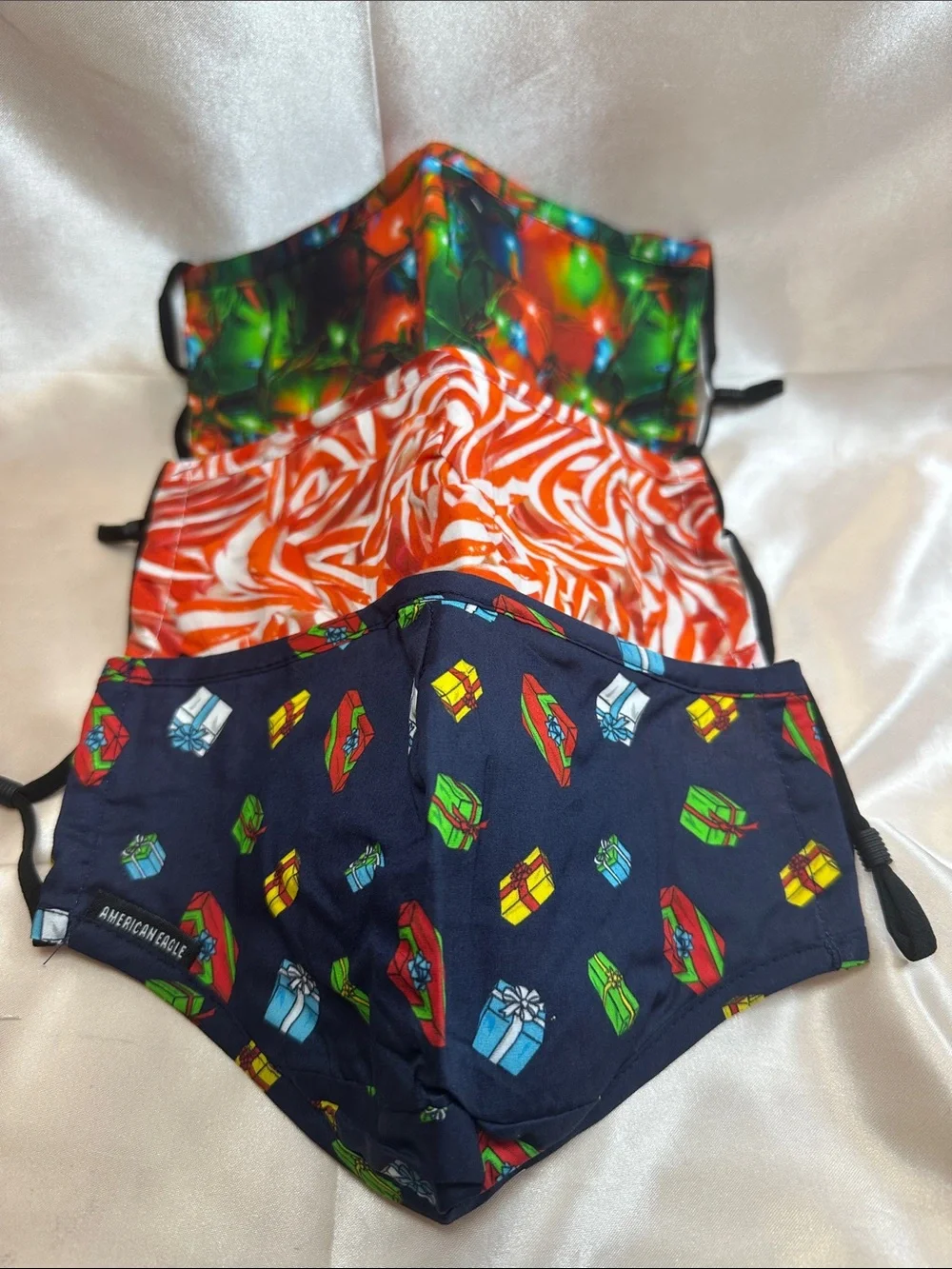 American Eagle Reusable Cloth Face Masks - Christmas Themed 3 Pack - NWT